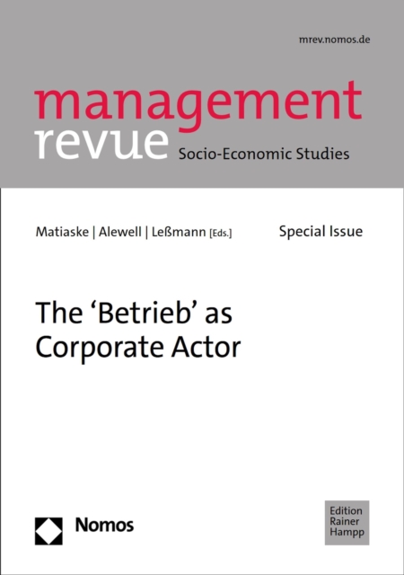'Betrieb' as Corporate Actor