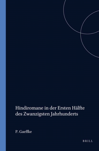 Hindiromane in der ersten Halfte des zwanzigsten Jahrhunderts