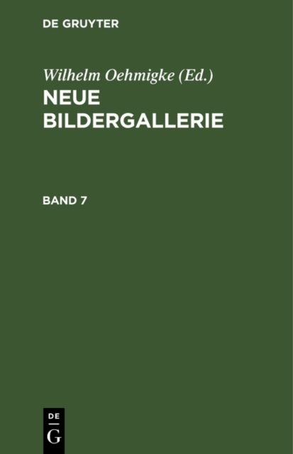 Neue Bildergallerie. Band 7