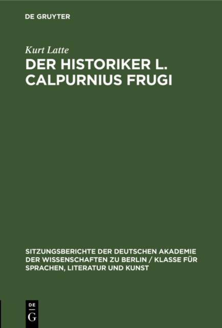 Historiker L. Calpurnius Frugi