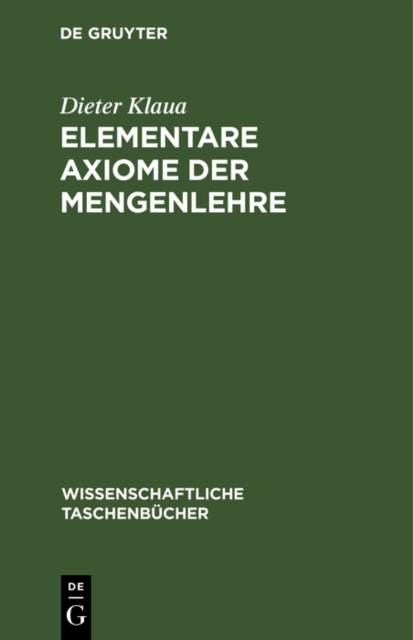 Elementare Axiome der Mengenlehre