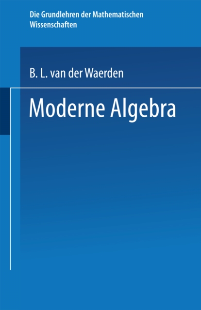 Moderne Algebra