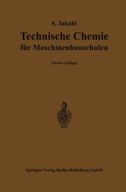 Technische Chemie für Maschinenbauschulen