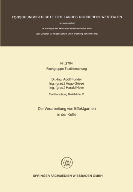 Die Verarbeitung von Effektgarnen in der Kette