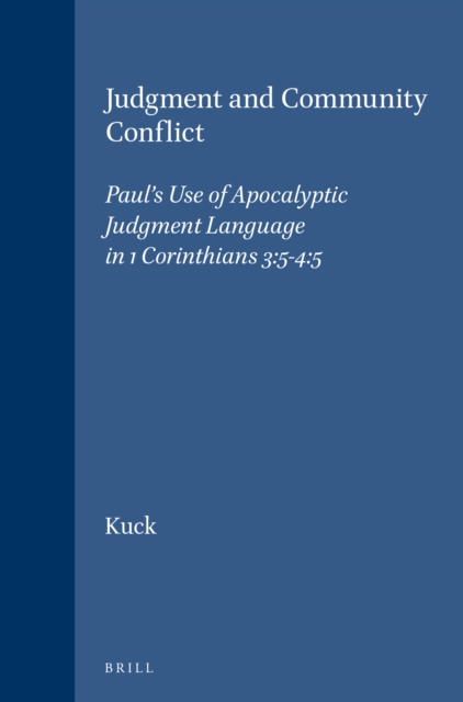 Judgment and Community Conflict