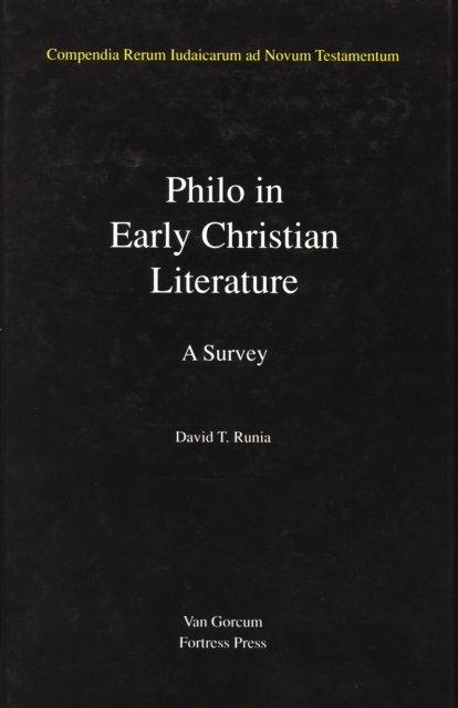 Jewish Traditions in Early Christian Literature, Volume 3 Philo in Early Christian Literature