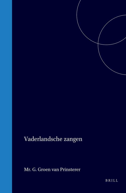 Vaderlandsche zangen