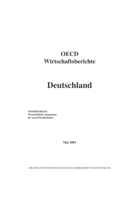 OECD-Wirtschaftsberichte: Deutschland 2001