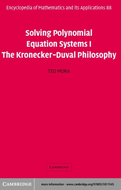 Solving Polynomial Equation Systems I