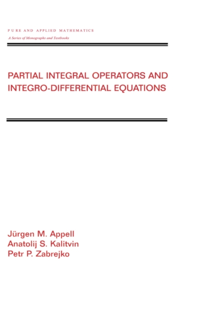 Partial Integral Operators and Integro-Differential Equations