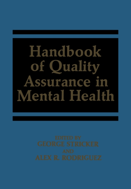 Handbook of Quality Assurance in Mental Health