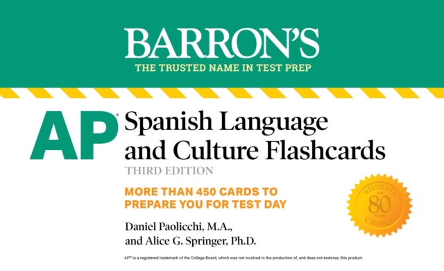 AP Spanish Flashcards, Third Edition: Up-to-Date Review and Practice