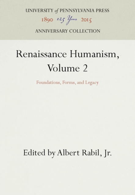 Renaissance Humanism, Volume 2