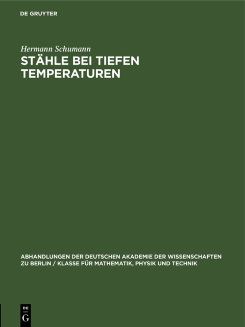 Stahle bei tiefen Temperaturen