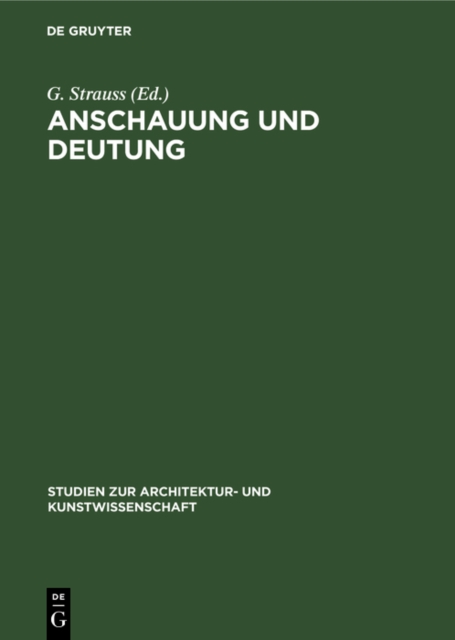 Anschauung und Deutung