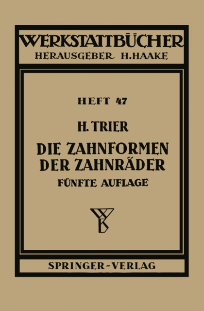 Die Zahnformen der Zahnräder