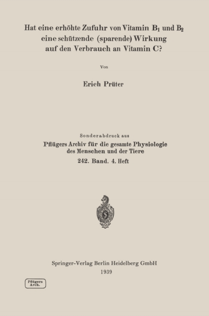 Hat eine erhöhte Zufuhr von Vitamin B1 und B2 eine schützende (sparende) Wirkung auf den Verbrauch an Vitamin C?
