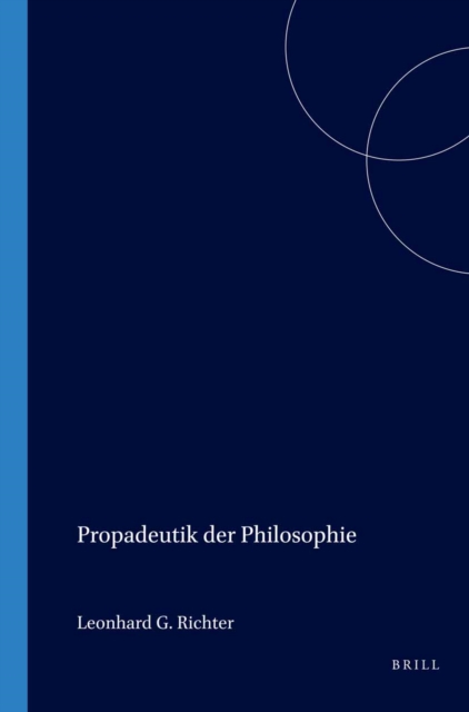 Propadeutik der Philosophie