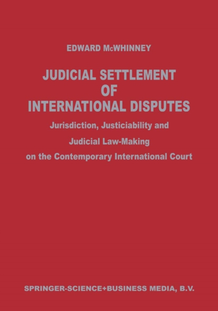 Judicial Settlement of International Disputes