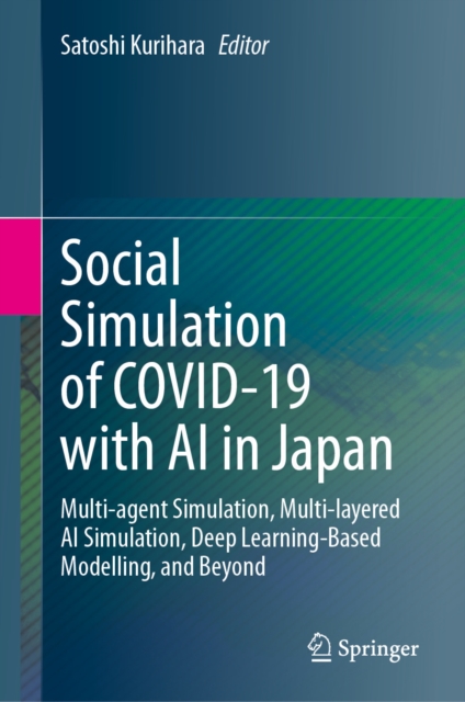 Social Simulation of COVID-19 with AI in Japan