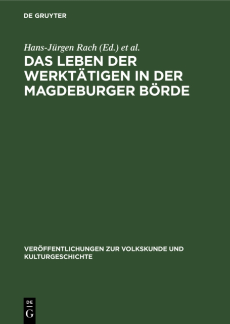 Leben der Werktatigen in der Magdeburger Borde