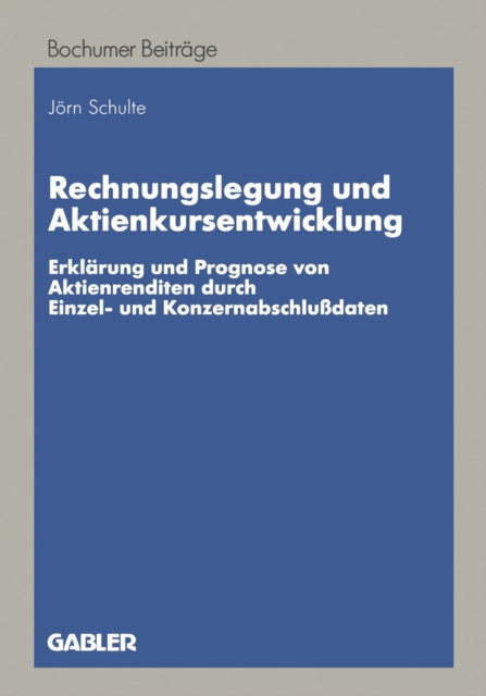 Rechnungslegung und Aktienkursentwicklung
