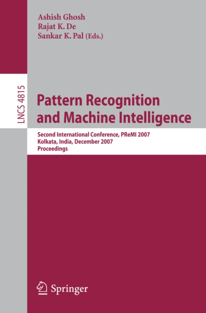 Pattern Recognition and Machine Intelligence