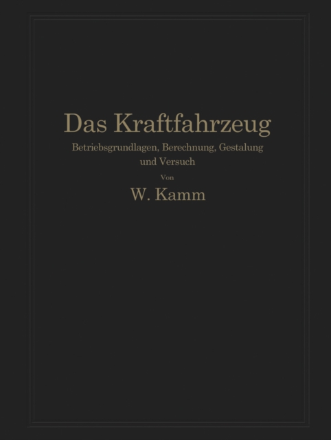 Das Kraftfahrzeug