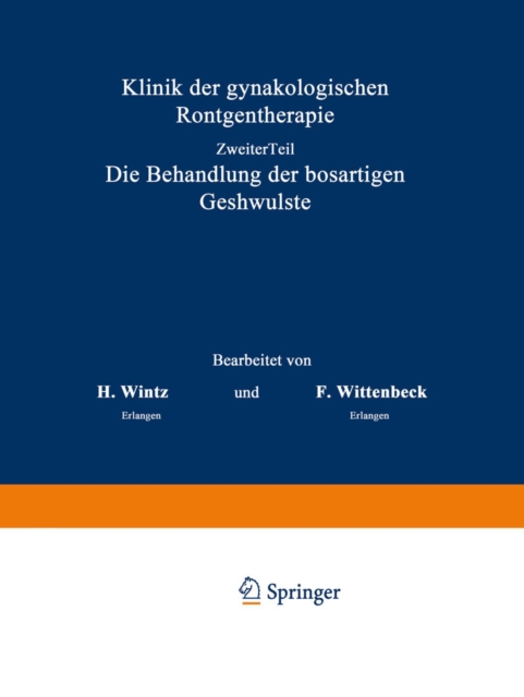 Klinik der gynäkologischen Röntgentherapie