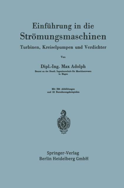 Einführung in die Strömungsmaschinen