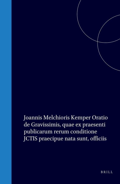 Oratio de gravissimis, quae ex praesenti publicarum rerum conditione Ictis praecipue nata sunt, officiis