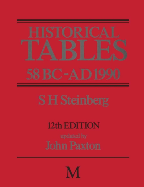 Historical Tables 58 BC - AD 1990