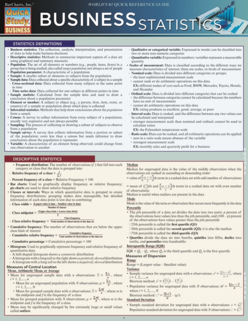 Business Statistics