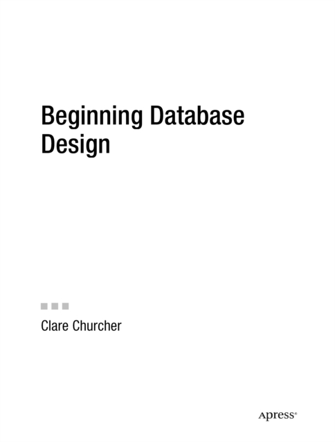 Beginning Database Design