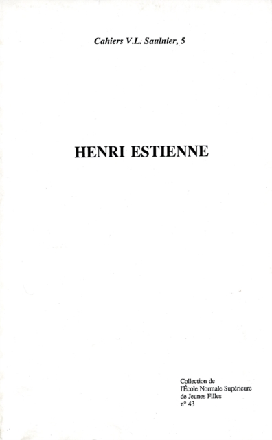 Henri Estienne