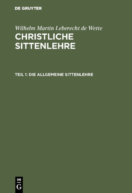 Die allgemeine Sittenlehre