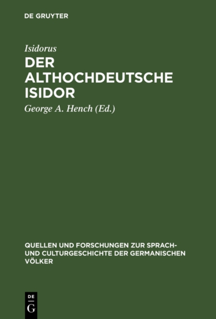 Der althochdeutsche Isidor