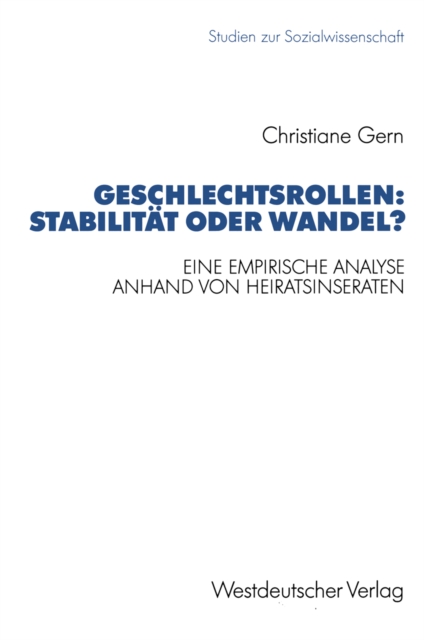 Geschlechtsrollen: Stabilität oder Wandel?