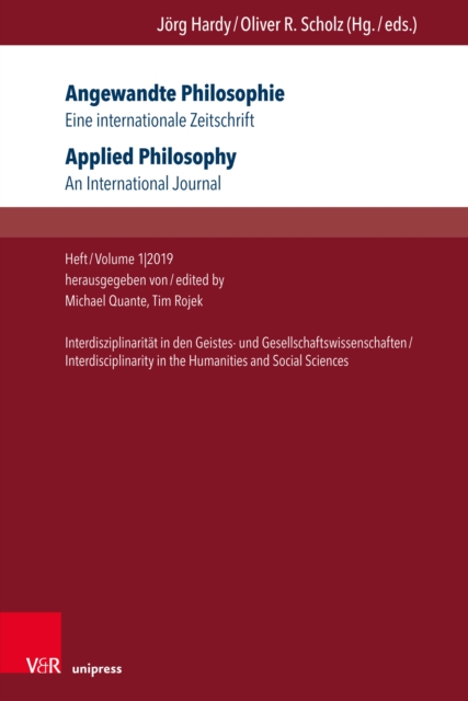 Angewandte Philosophie. Eine internationale Zeitschrift / Applied Philosophy. An International Journal