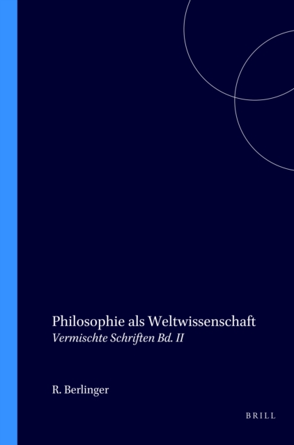 Philosophie als Weltwissenschaft