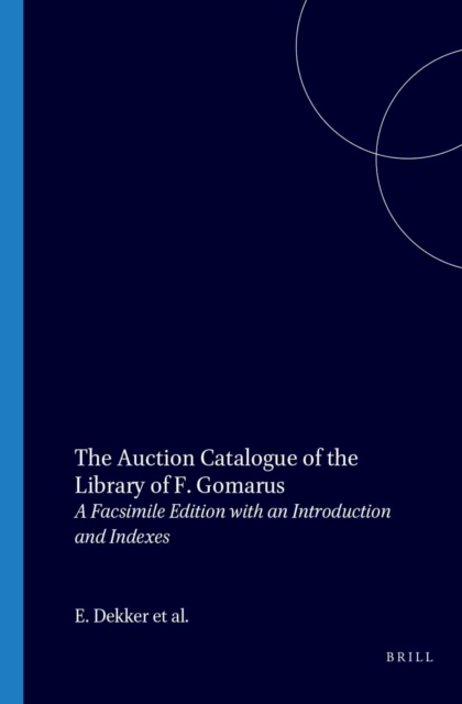 Auction Catalogue of the Library of F. Gomarus