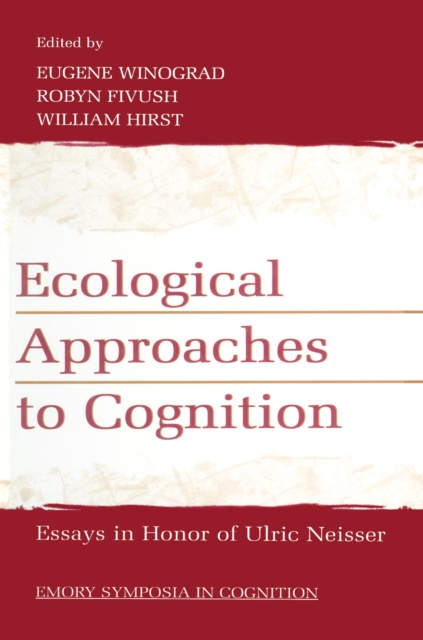Ecological Approaches to Cognition