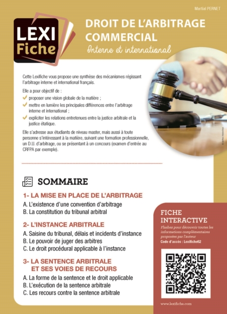 Droit de l'arbitrage commercial