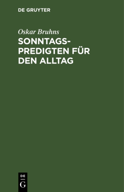 Sonntagspredigten fur den Alltag