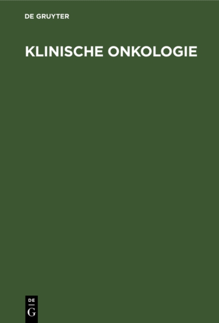 Klinische Onkologie