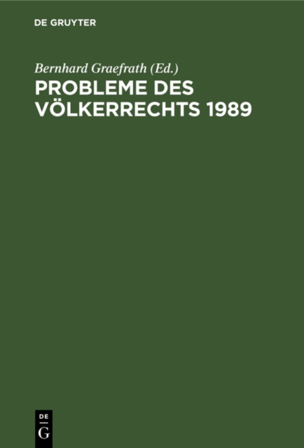 Probleme des Volkerrechts 1989