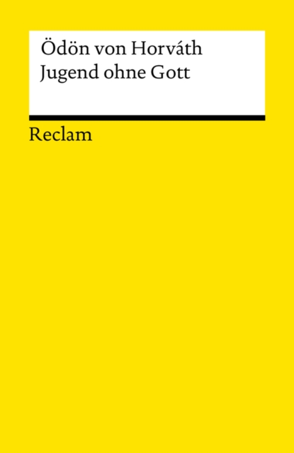 Jugend ohne Gott. Roman