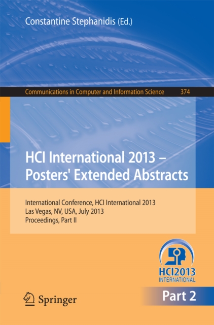 HCI International 2013 - Posters' Extended Abstracts