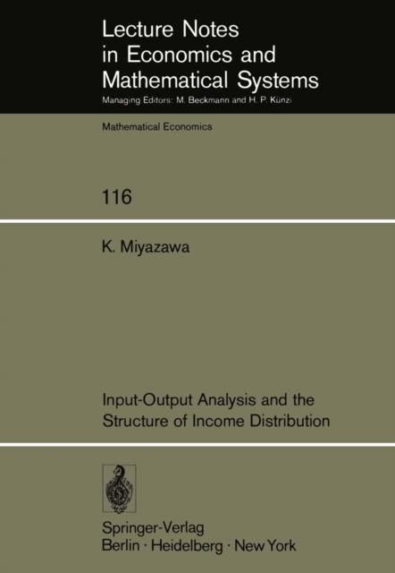 Input-Output Analysis and the Structure of Income Distribution