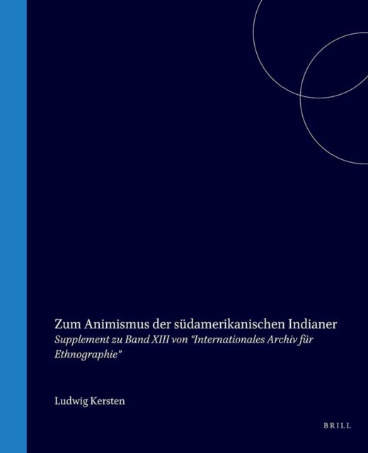 Zum Animismus der sudamerikanischen Indianer